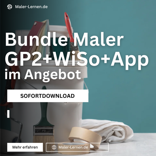 Maler & Lackierer Komplett-Bundle – GP1 + GP2 + WiSo + App (2026) 🔥